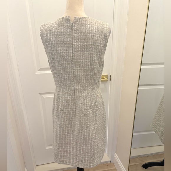 ANN TAYLOR GRAY TWEED SHEATH DRESS 6 - Picture 2 of 12
